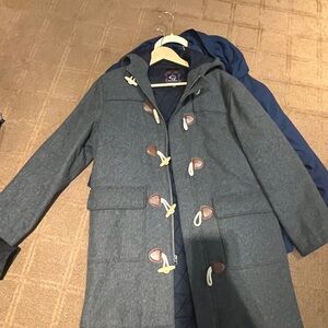 Brooks Brothers Charcoal Quilted Coat